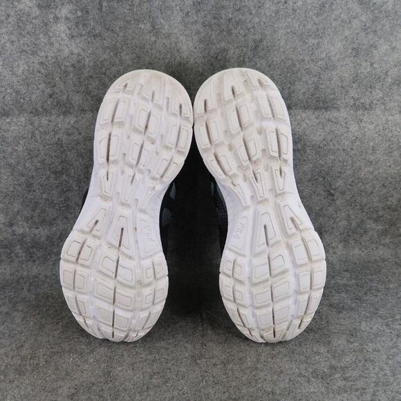 Fila Shoes Womens 7 Athletic Trainers Running Active Lace Up Comfort Black Blue - Picture 10 of 13